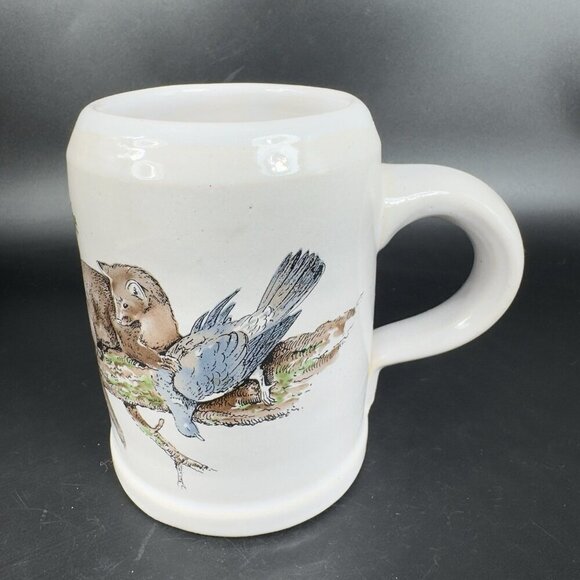 Vintage West Germany Stoneware Pottery Large Coffee Mug Cup Animal Hunting Scene - Picture 12 of 12